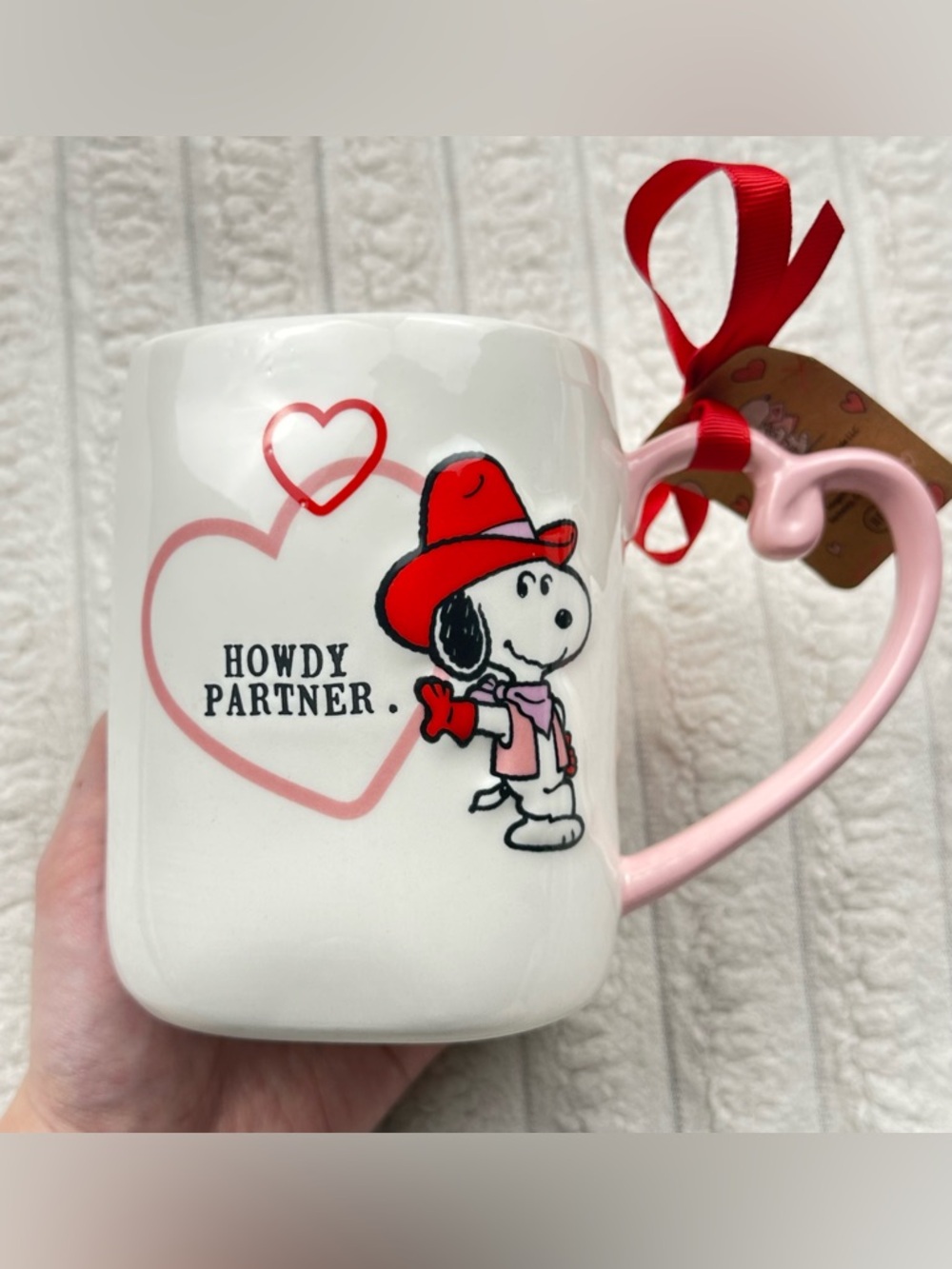 Rae Dunn Snoopy Peanuts Howdy Mug